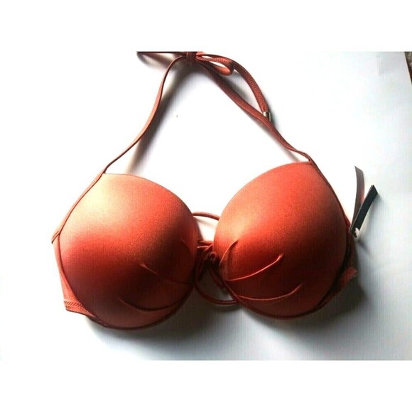 Victoria Secret Swim Bikini 2 pc Set 36 DD XL Fabulous Top Bikini Bottom Ginger - Picture 4 of 9